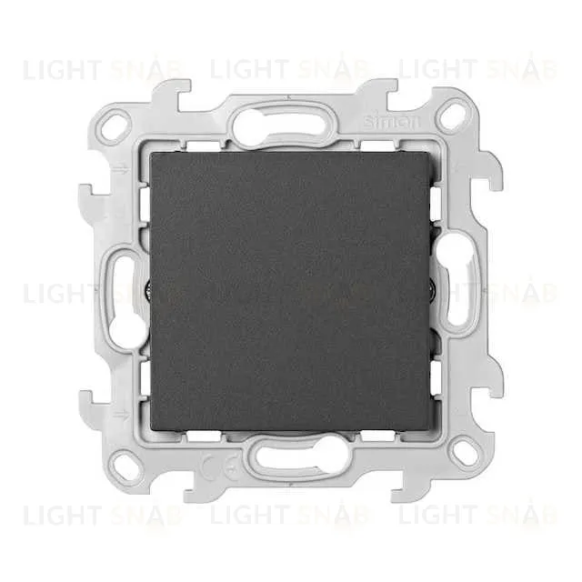 Заглушка с опорной пластиной Simon 24, графит 2400800-038 2400800-038