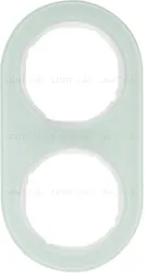 Рамка двойная Berker R.classic белое стекло 10122009 10122009