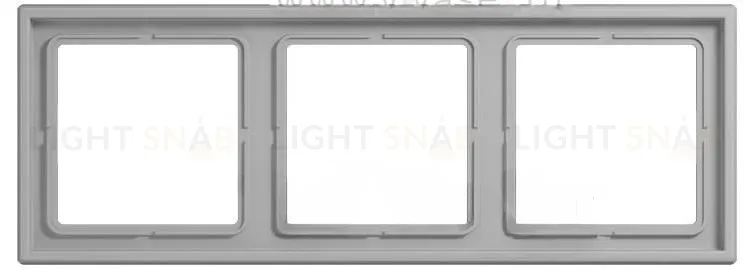 Рамка 3 Jung LS 990 Les Couleurs Le Corbusier gris moyen LC98332012 LC98332012