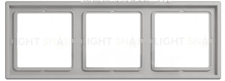 Рамка 3 Jung LS 990 Les Couleurs Le Corbusier gris clair 31 LC98332013 LC98332013