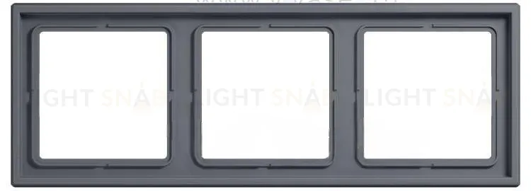 Рамка 3 Jung LS 990 Les Couleurs Le Corbusier gris fonce LC98332010 LC98332010