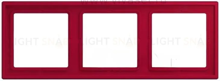 Рамка 3 Jung LS 990 Les Couleurs Le Corbusier rouge carmin LC98332100 LC98332100