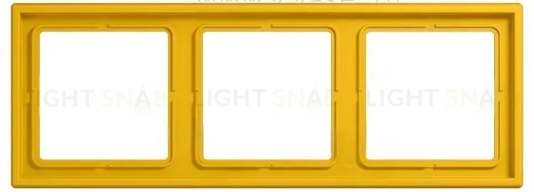 Рамка 3 Jung LS 990 Les Couleurs Le Corbusier le jaune vif LC9834320W LC9834320W