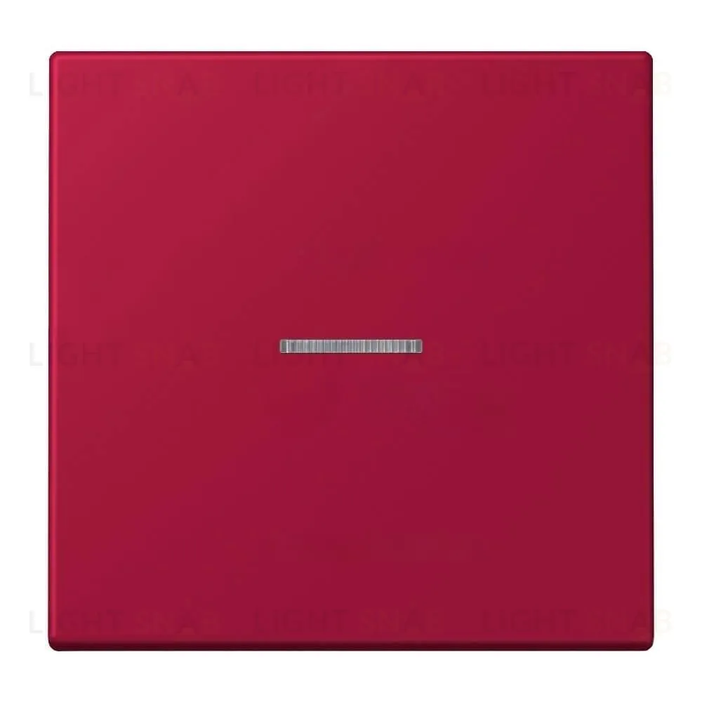 Переключатель 1 клавишный с подсветкой Jung LS 990 Les Couleurs Le Corbusier rouge carmin 506u+90+LC990KO532100 506u + 90 + LC990KO532100