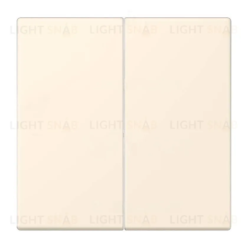 Кнопочный выключатель 2 клавишный Jung LS 990 Les Couleurs Le Corbusier blank ivoire 505TU+LC9954320B 505TU + LC9954320B