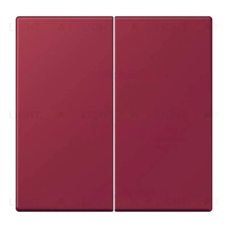 Кнопочный переключатель 2 клавишный Jung LS 990 Les Couleurs Le Corbusier le rubis 509TU+LC9954320M 509TU + LC9954320M