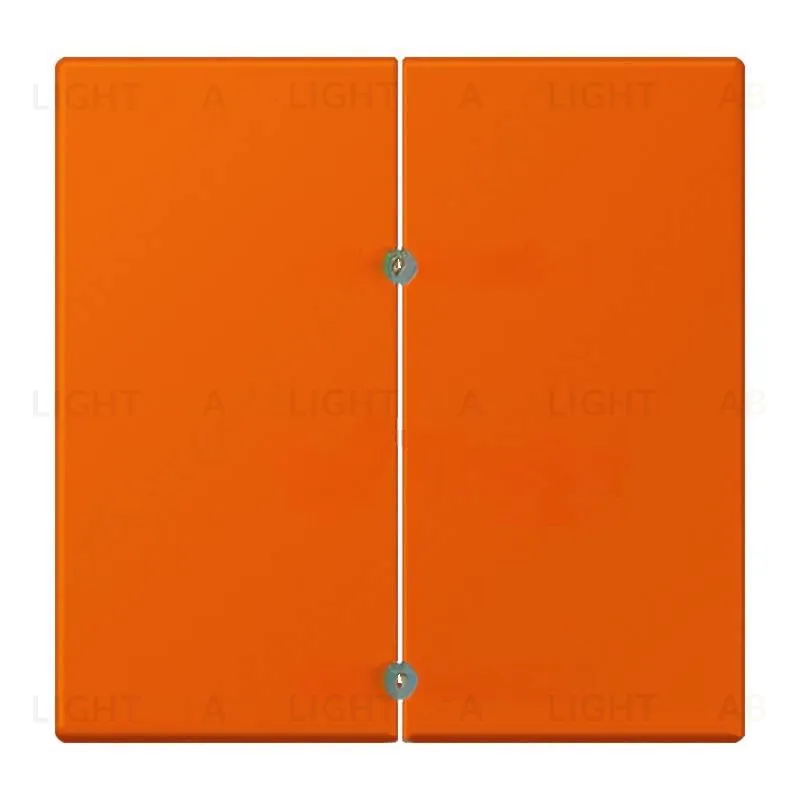 Кнопочный выключатель 2 клавишный Jung LS 990 Les Couleurs Le Corbusier orange vif 505TU+LC9954320S 505TU + LC9954320S