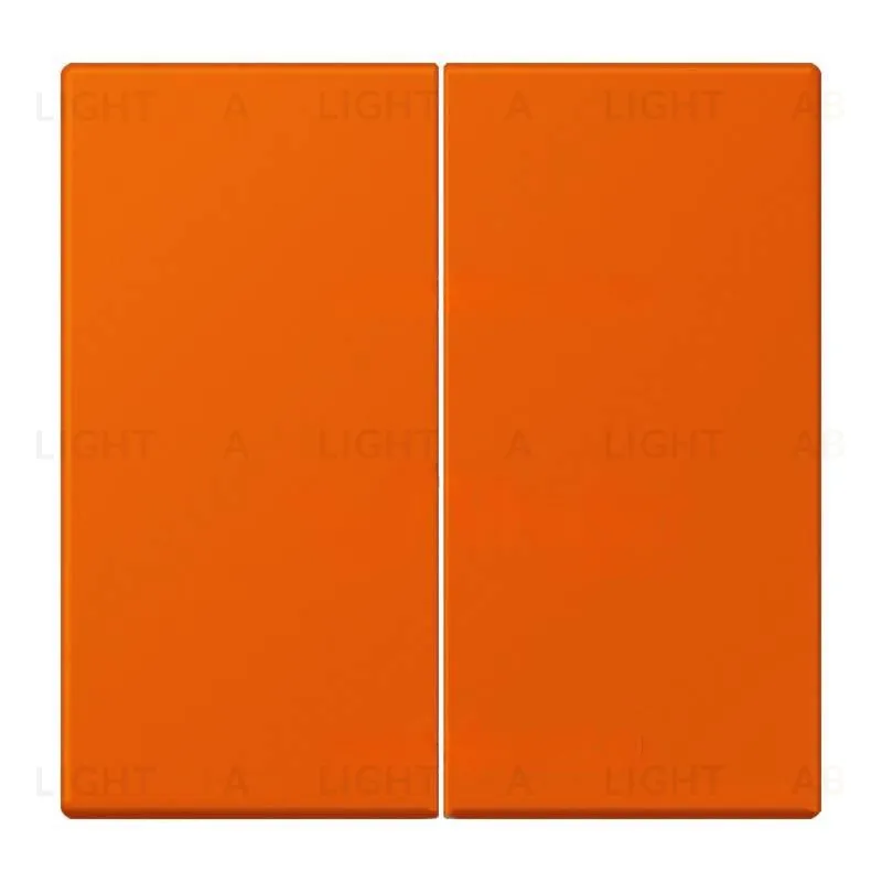 Кнопочный переключатель 2 клавишный Jung LS 990 Les Couleurs Le Corbusier orange vif 509TU+LC9954320S 509TU + LC9954320S