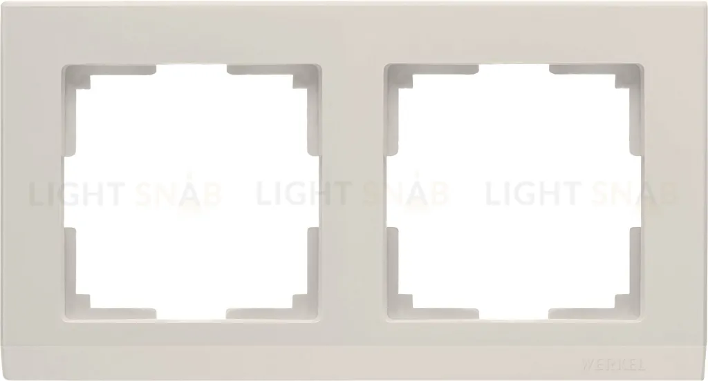 Рамка двойная Werkel Stark, слоновая кость a050920 a050920