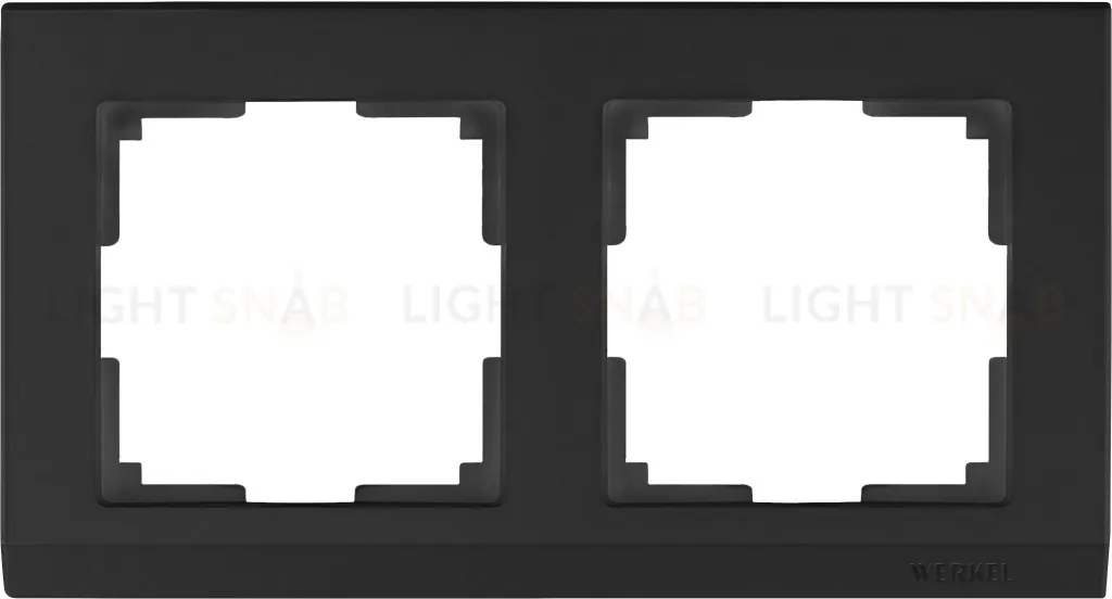Рамка двойная Werkel Stark, черный a050923 a050923