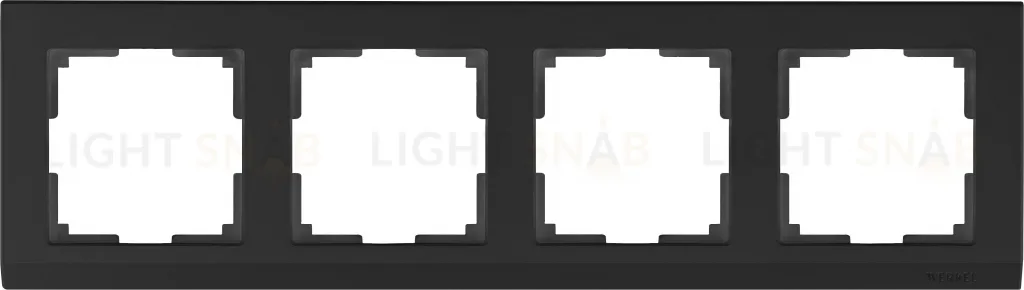 Рамка четверная Werkel Stark, черный a050913 a050913