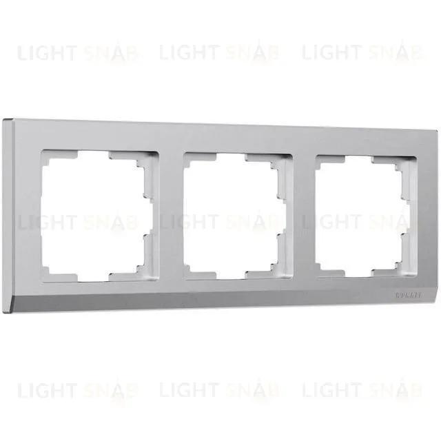 Рамка тройная Werkel Stark, серебряный матовый a063455 a063455