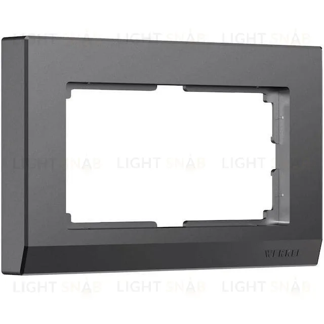 Рамка для двойной розетки Werkel Stark, графит матовый a063120 a063120