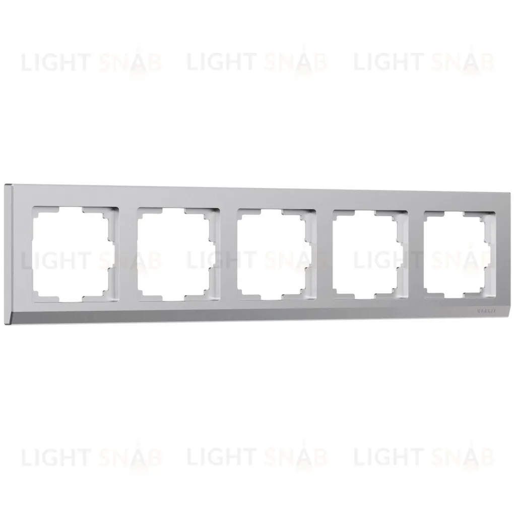 Рамка пятерная Werkel Stark, серебряный матовый a063457 a063457