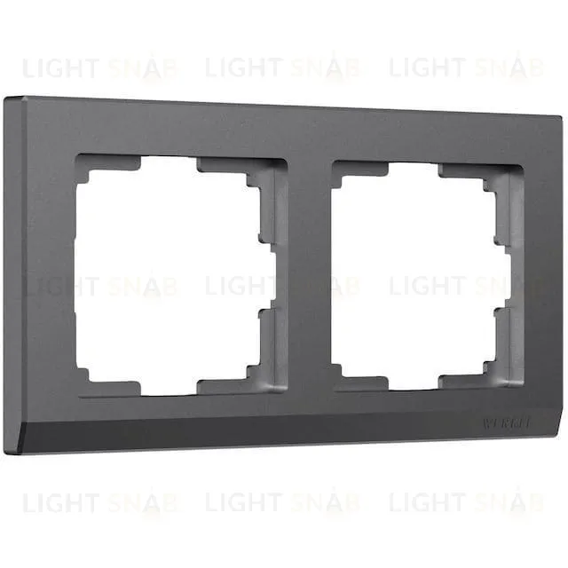 Рамка двойная Werkel Stark, графит матовый a063116 a063116