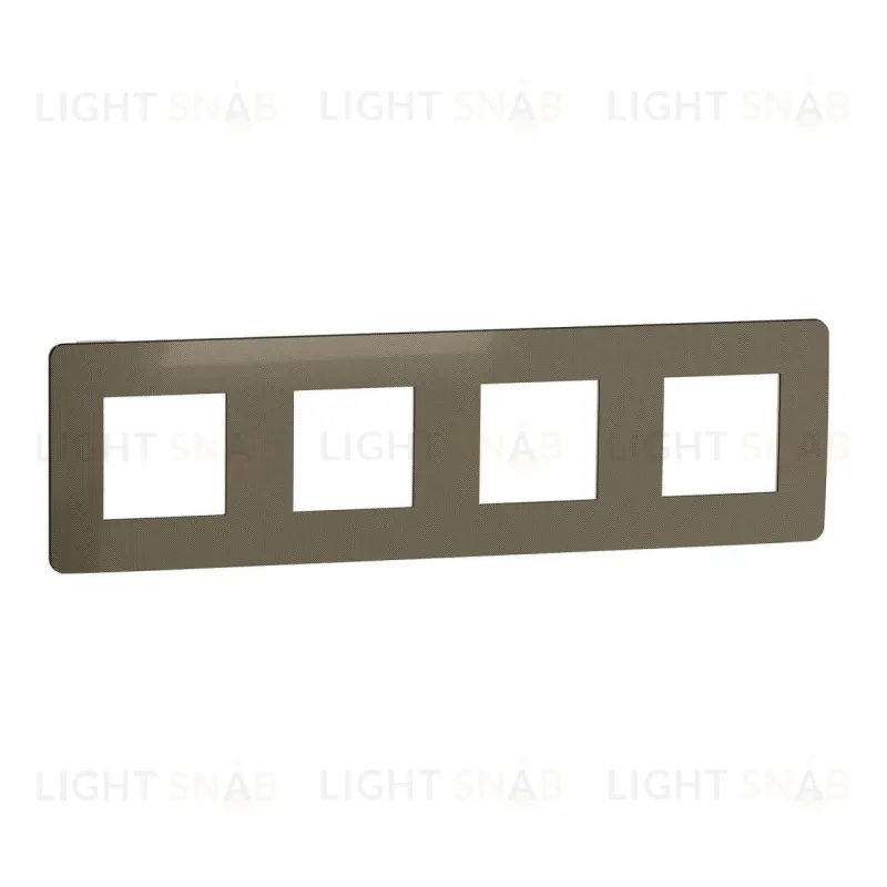 Рамка четверная Schneider Electric Unica Studio Metal, бронза-бежевый NU280851 NU280851