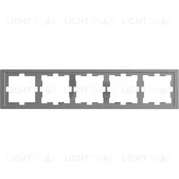 Рамка пятерная Merten D-life нержавеющая сталь MTN4050-6536 MTN4050-6536