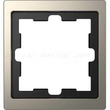 Рамка одинарная Merten D-life никель металл MTN4010-6550 MTN4010-6550