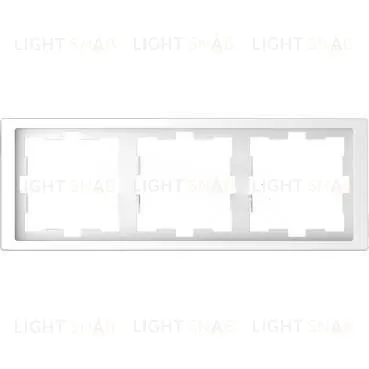 Рамка тройная Merten D-life белый лотос MTN4030-6535 MTN4030-6535