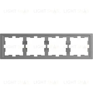 Рамка четверная Merten D-life нержавеющая сталь MTN4040-6536 MTN4040-6536