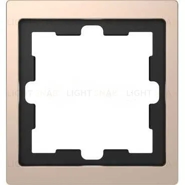 Рамка одинарная Merten D-life шампань металл MTN4010-6551 MTN4010-6551