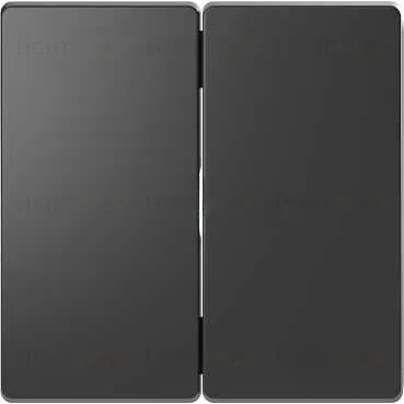 Выключатель двухклавишный Merten D-life 10А/250В, антрацит MTN3115-0000+MTN3400-6034 MTN3115-0000 + MTN3400-6034