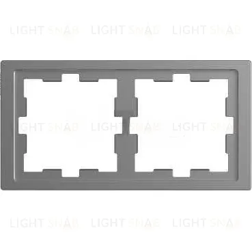 Рамка двойная Merten D-life нержавеющая сталь MTN4020-6536 MTN4020-6536