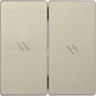 Выключатель управления жалюзи кнопочный Merten D-life, 10А/250В, сахара MTN3755-0000+MTN3855-6033 MTN3755-0000 + MTN3855-6033