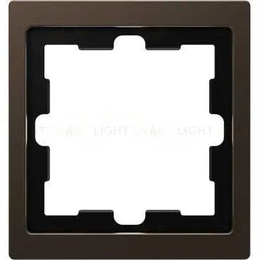 Рамка одинарная Merten D-life мокко металл MTN4010-6552 MTN4010-6552