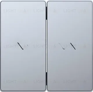 Выключатель управления жалюзи клавишный Merten D-life, 10А/250В, нержавеющая сталь MTN3715-0000+MTN3855-6036 MTN3715-0000 + MTN3855-6036