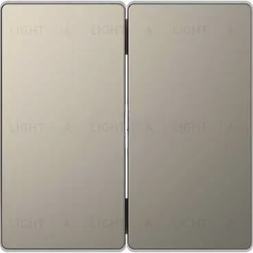 Выключатель двухклавишный Merten D-life 10А/250В, никель металл MTN3115-0000+MTN3400-6050 MTN3115-0000 + MTN3400-6050