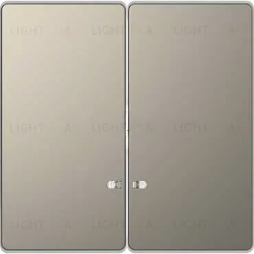 Выключатель двухклавишный с подсветкой Merten D-life 10А/250В, никель металл MTN3135-0000+MTN3420-6050 MTN3135-0000 + MTN3420-6050