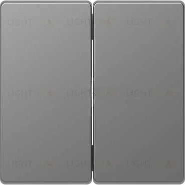 Выключатель двухклавишный Merten D-life 10А/250В, нержавеющая сталь MTN3115-0000+MTN3400-6036 MTN3115-0000 + MTN3400-6036