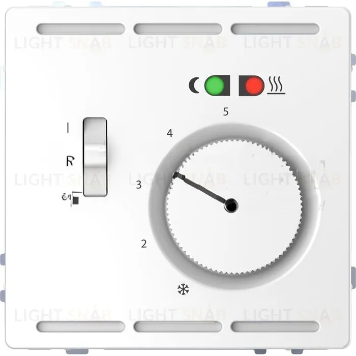 Регулятор теплого пола Merten D-life с датчиком пола 4 м и выключателем, белый лотос MTN5764-6035 MTN5764-6035