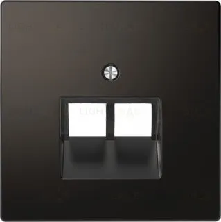 Розетка компьютерная двойная Merten D-life RJ45 6-й кат., антрацит epuae8-8upok6+MTN4522-6034 epuae8-8upok6 + MTN4522-6034