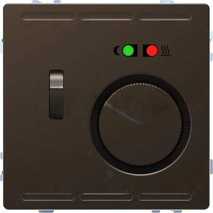 Регулятор теплого пола Merten D-life с датчиком пола 4 м и выключателем, мокко MTN5764-6052 MTN5764-6052