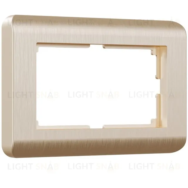 Рамка для двойной розетки Werkel Stream, шампань a051273 a051273