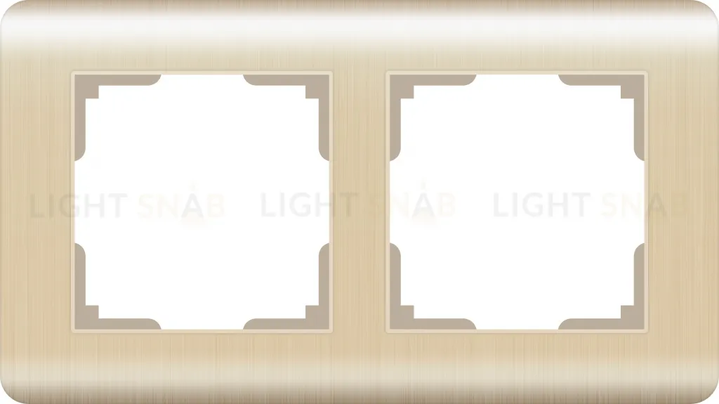 Рамка двойная Werkel Stream, шампань a051263 a051263