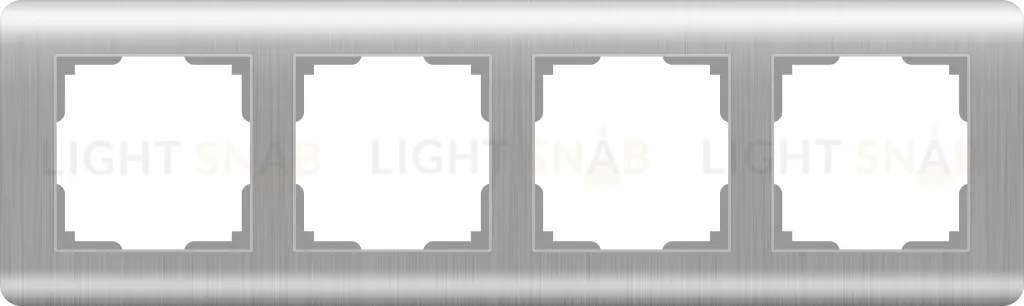 Рамка четверная Werkel Stream, серебряный a051275 a051275