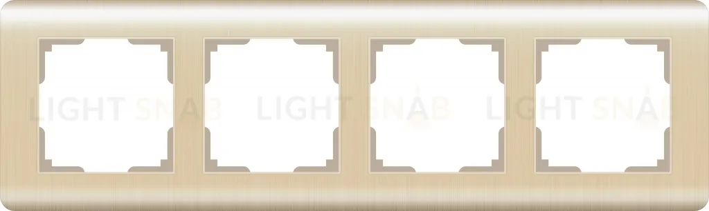 Рамка четверная Werkel Stream, шампань a051285 a051285