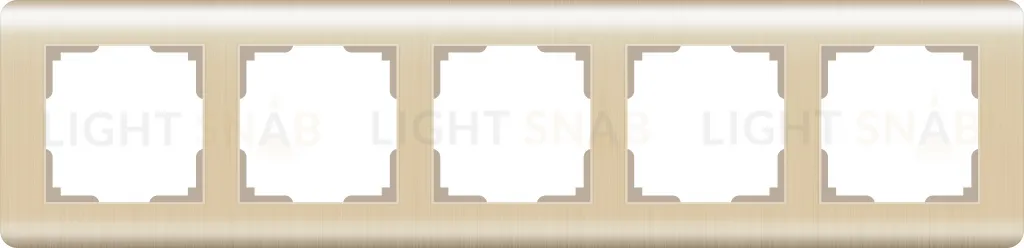 Рамка пятерная Werkel Stream, шампань a051269 a051269