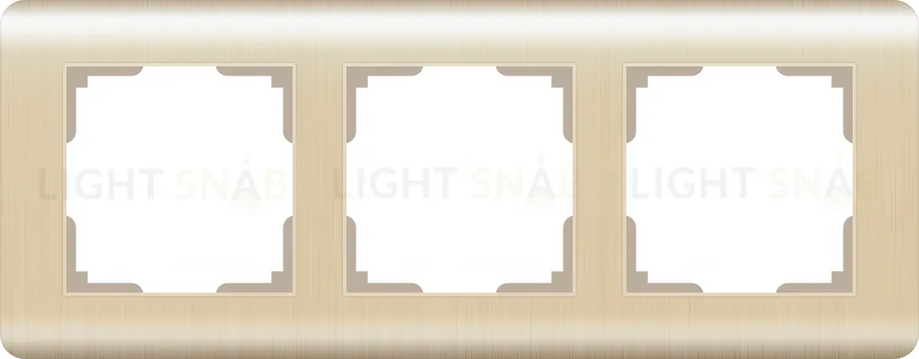 Рамка тройная Werkel Stream, шампань a051274 a051274