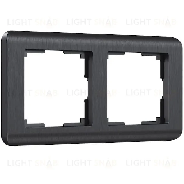 Рамка двойная Werkel Stream, графит a051267 a051267