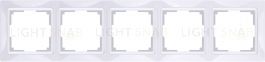 Рамка пятерная Werkel Snabb, белый a051300 a051300