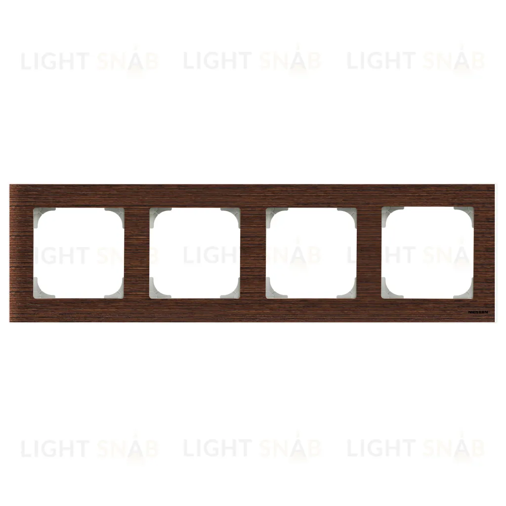 Рамка четверная ABB Sky, венге 2CLA857400A2101 2CLA857400A2101