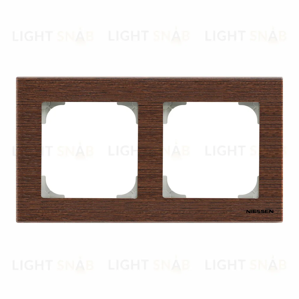 Рамка двойная ABB Sky, венге 2CLA857200A2101 2CLA857200A2101