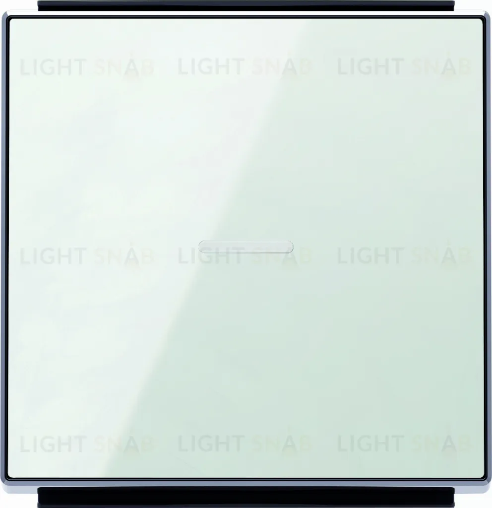 Выключатель одноклавишный с подсветкой ABB Sky, 10 А, белое стекло 2CLA810100A1001+2CLA819202A1001+2CLA850130A2101 2CLA810100A1001 + 2CLA819202A1001 + 2CLA850130A2101