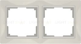 Рамка двойная Werkel Snabb, слоновая кость a051307 a051307