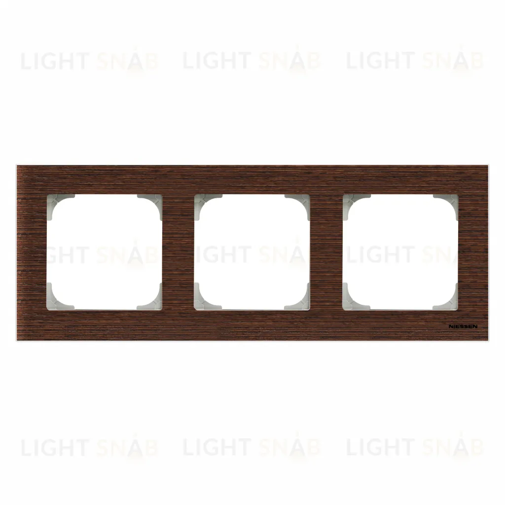 Рамка тройная ABB Sky, венге 2CLA857300A2101 2CLA857300A2101