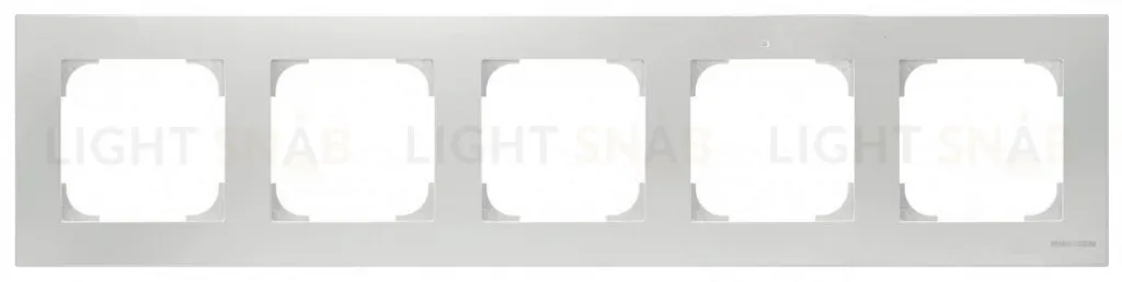 Рамка пятерная ABB Sky, белый 2CLA857500A1101 2CLA857500A1101